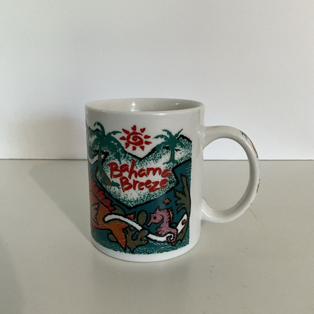 Bahama Breeze Caribbean Restaurant & Grill Ceramic Coffee Mug 12oz, 4”H